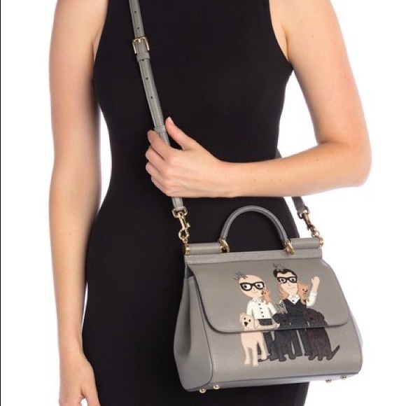 Dolce Gabbana Printed Leather Satchel - Picture 7 of 15